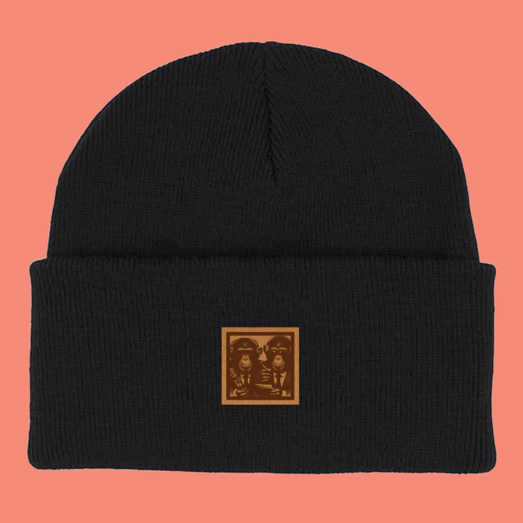 Gorro parche grabado "Bi monkeys"