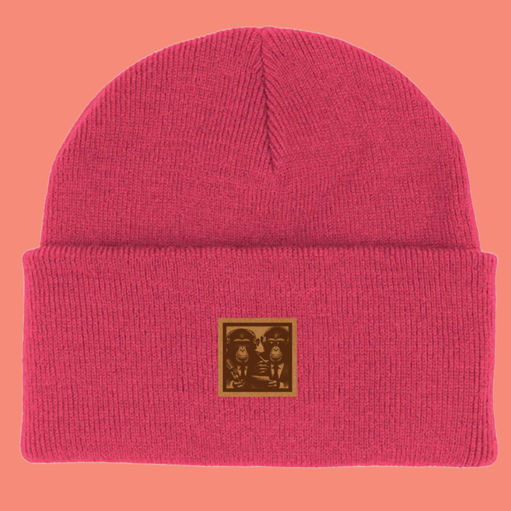 Gorro parche grabado "Bi monkeys"