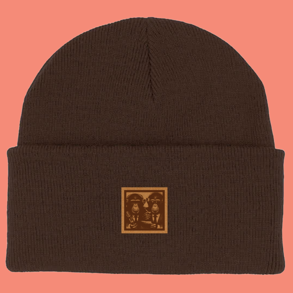 Gorro parche grabado "Bi monkeys"
