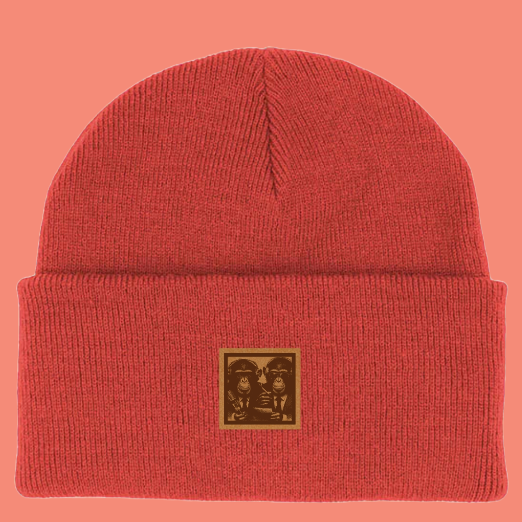 Gorro parche grabado "Bi monkeys"