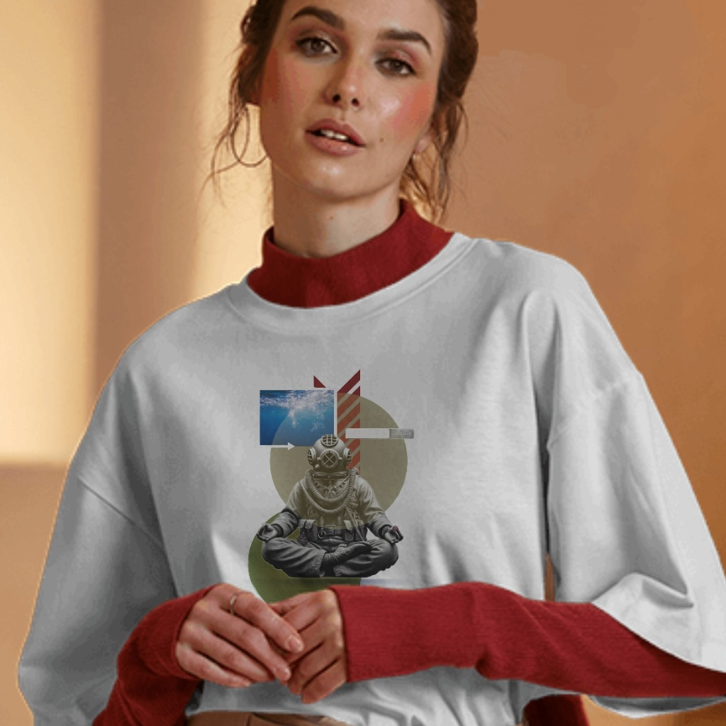 Camiseta "keep calm" oversize