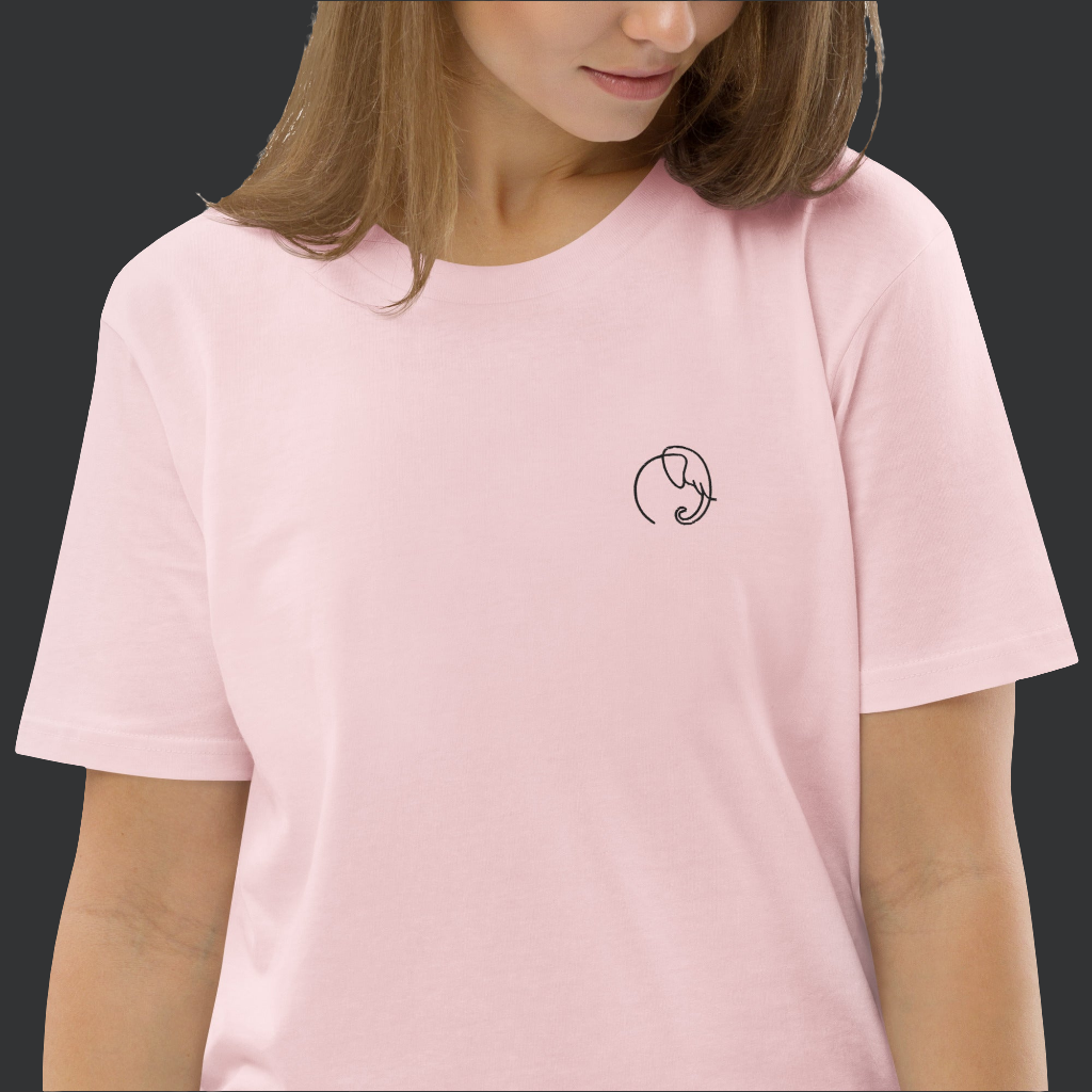Camiseta bordada "Elephant" regular fit