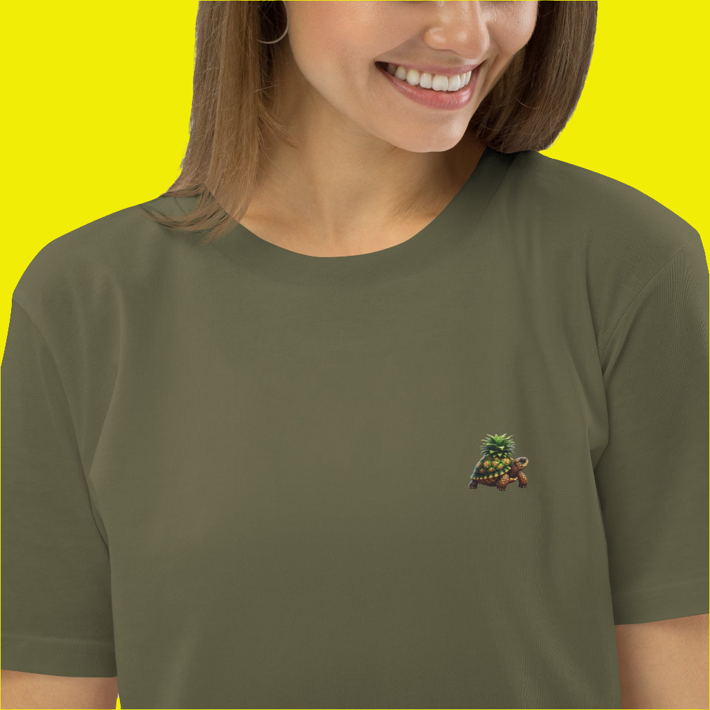 Camiseta bordada "Tortupiña" regular fit