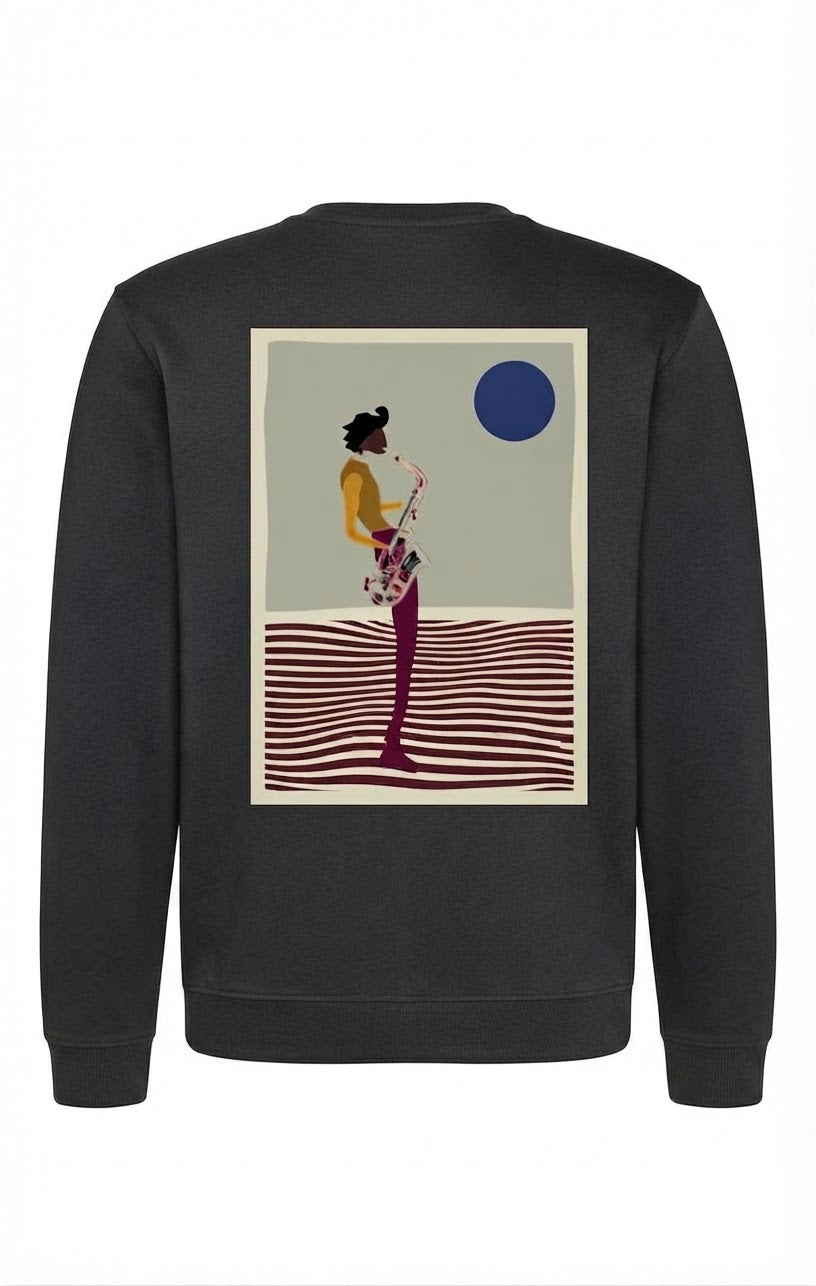 Sudadera "Saxo man" boxy fit
