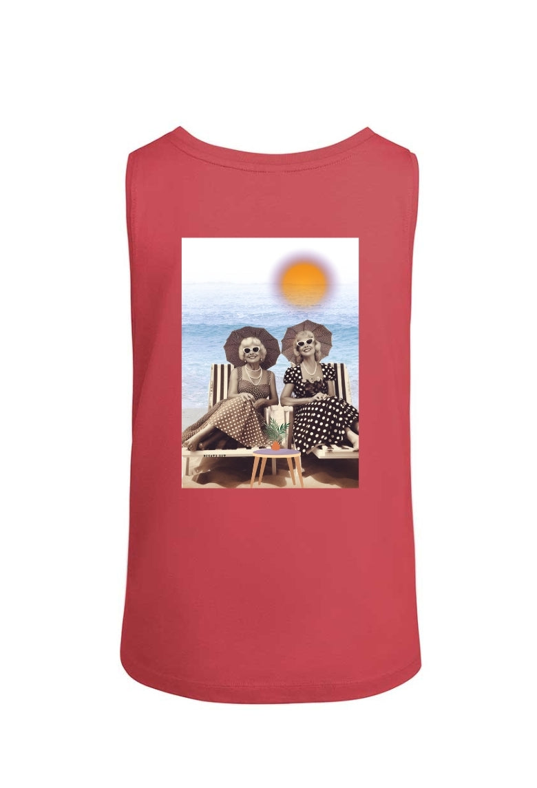 Camiseta "señoras en la playa" tirantes