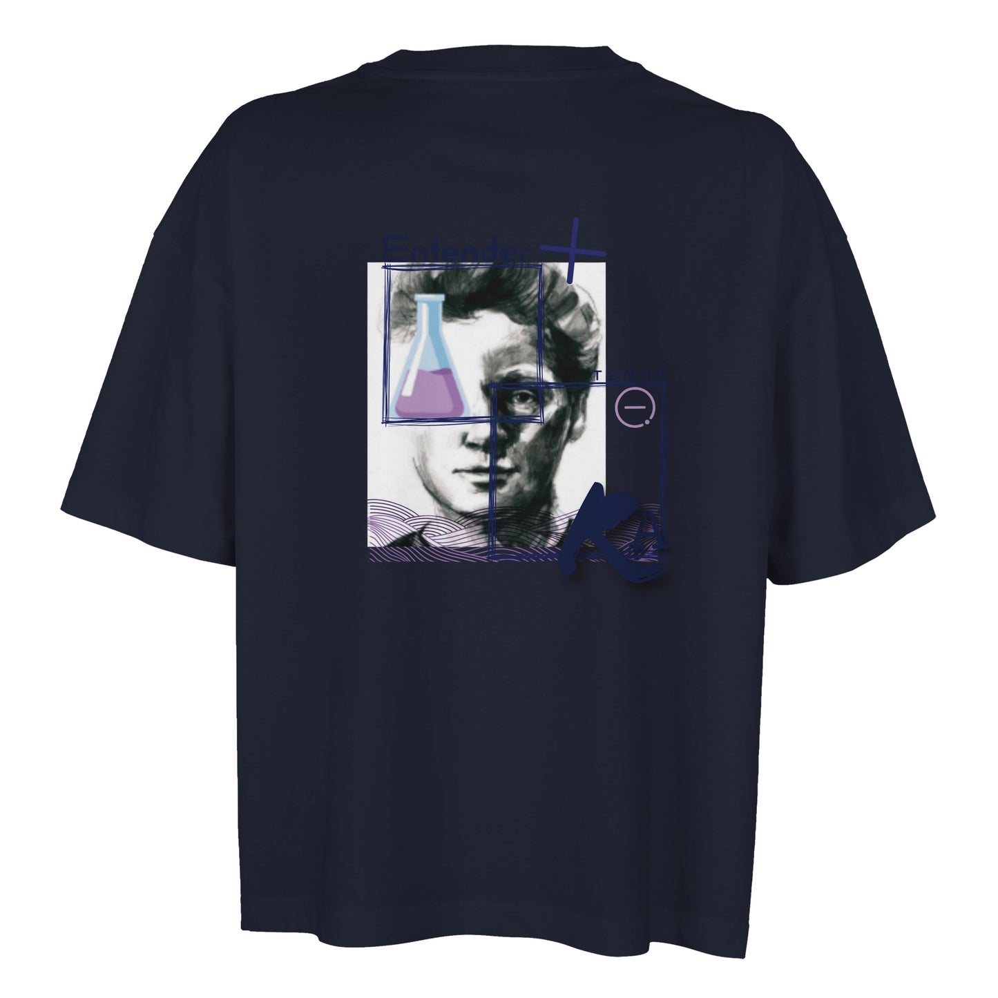 Camiseta "Marie Curie" boxy fit