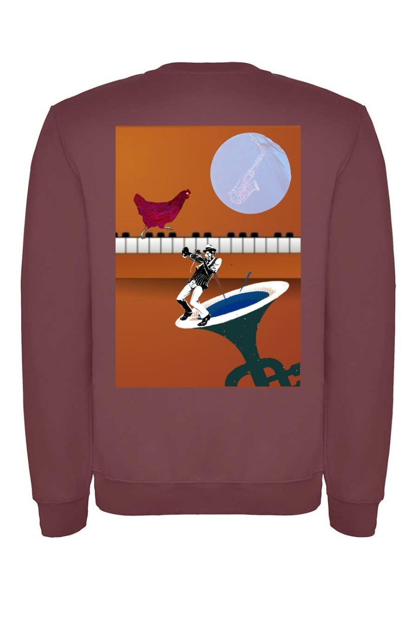 Sudadera "POULET dj" boxy fit