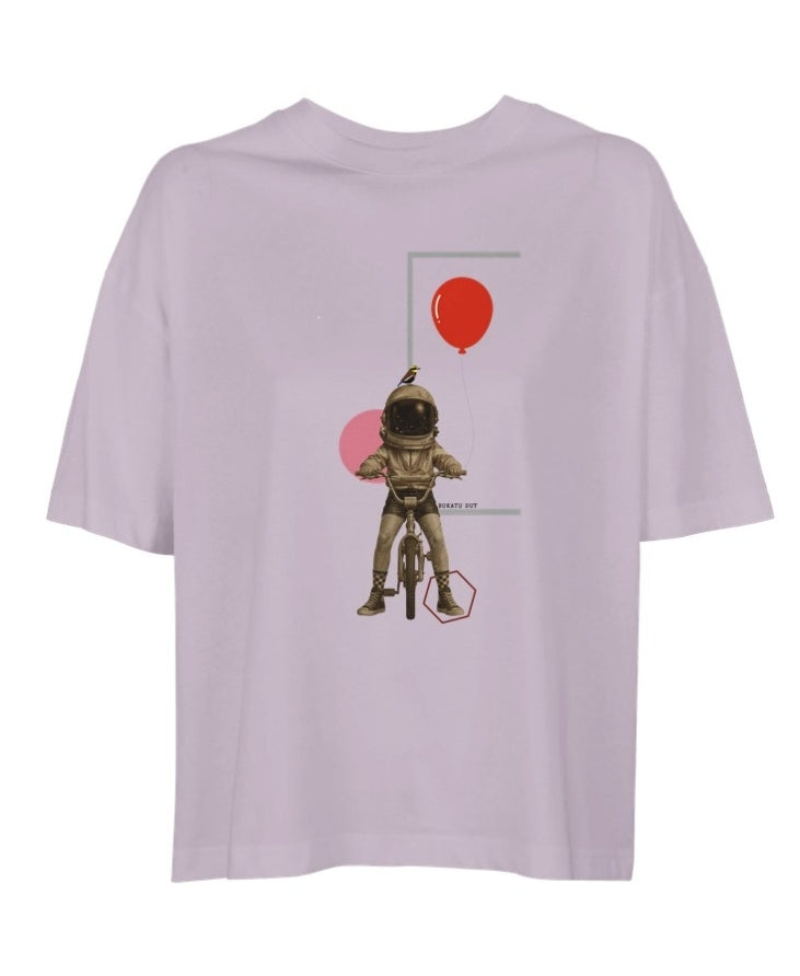 Camiseta "Bici nueva" boxy fit