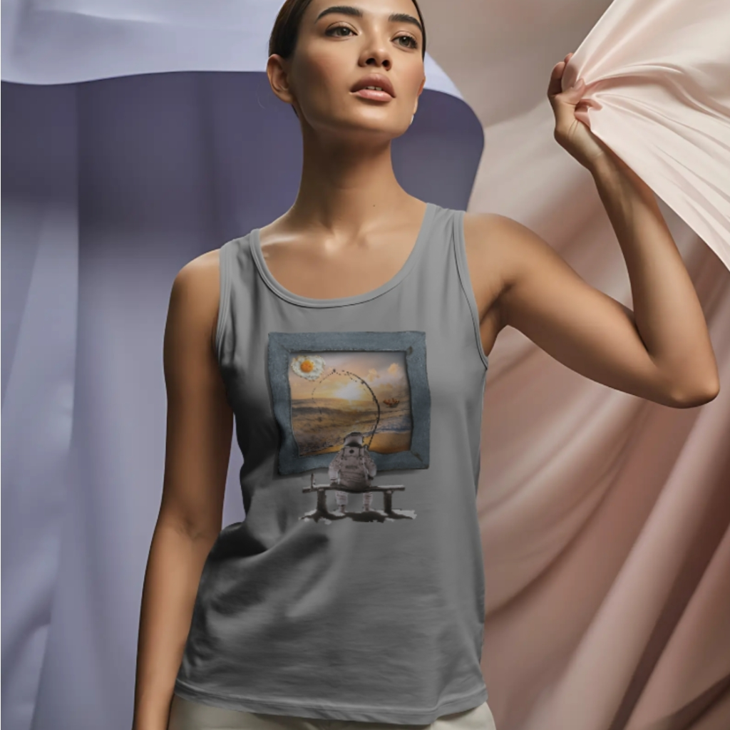 Camiseta "Vacaciones, not found" tirantes