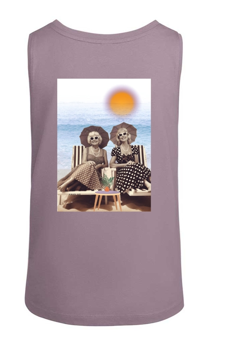 Camiseta "señoras en la playa" tirantes