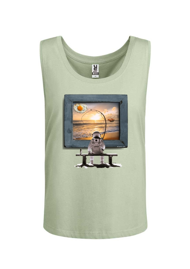 Camiseta "Vacaciones, not found" tirantes