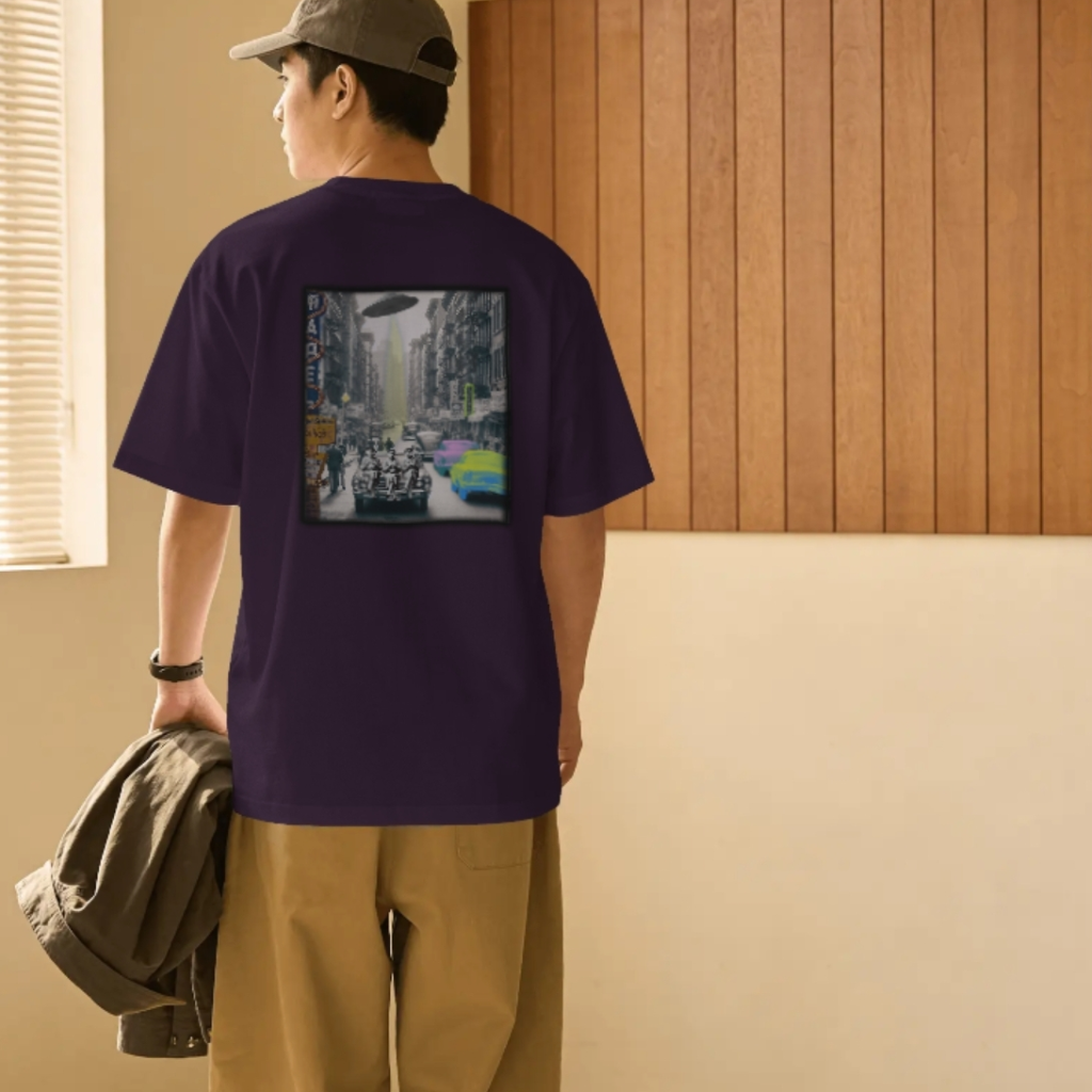 Camiseta "Exotic city" oversize