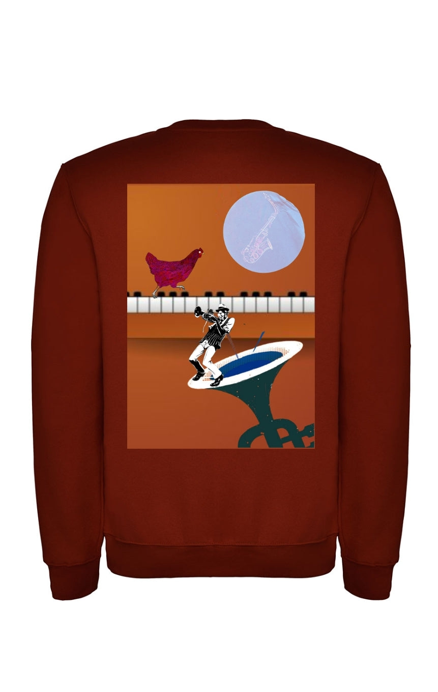 Sudadera "POULET dj" boxy fit
