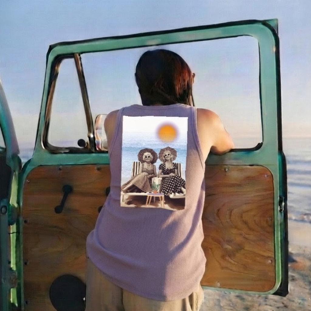 Camiseta "señoras en la playa" tirantes