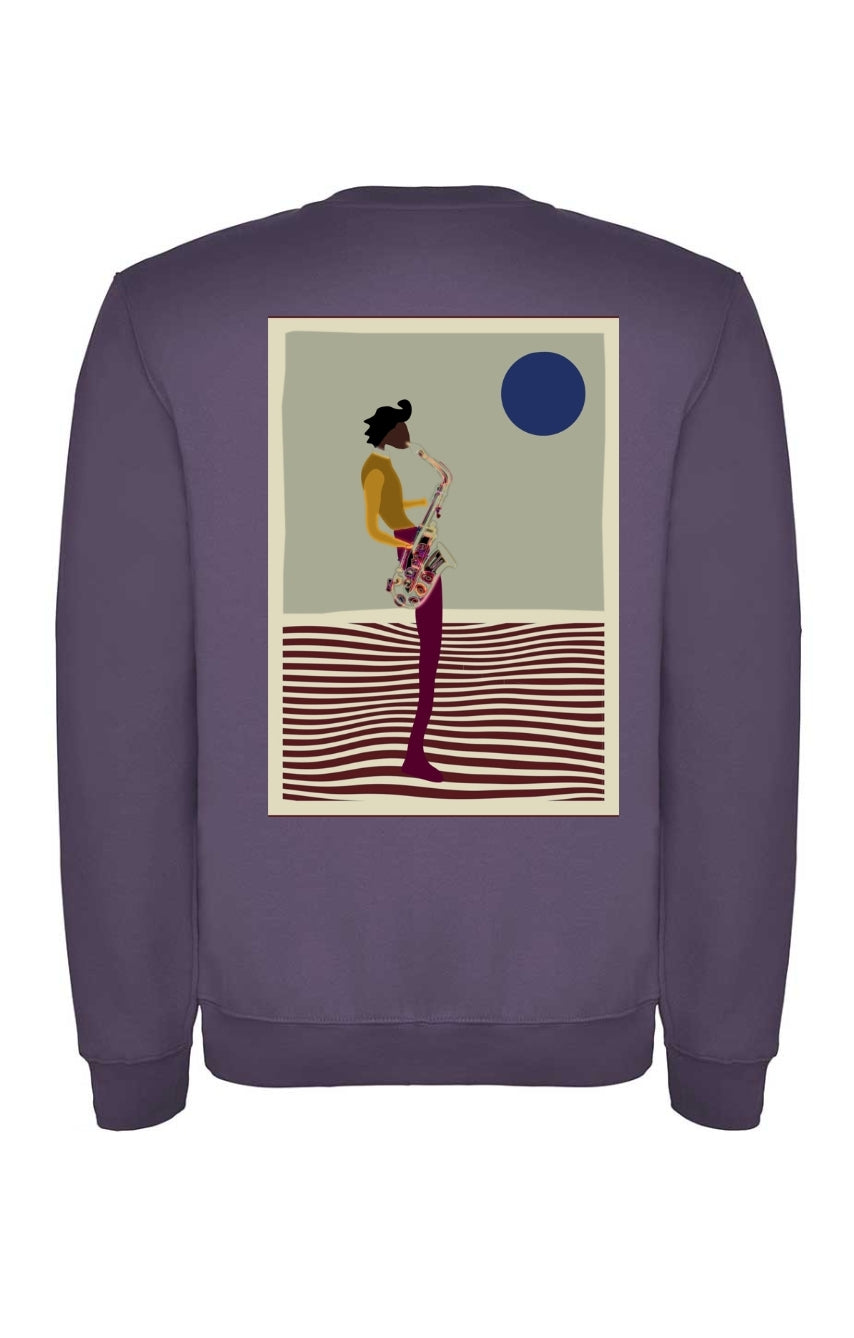 Sudadera "Saxo man" boxy fit