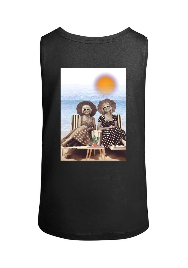 Camiseta "señoras en la playa" tirantes