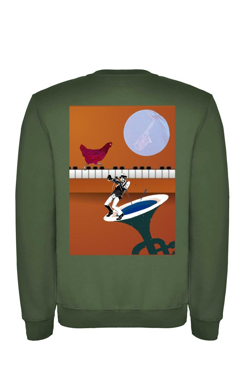 Sudadera "POULET dj" boxy fit