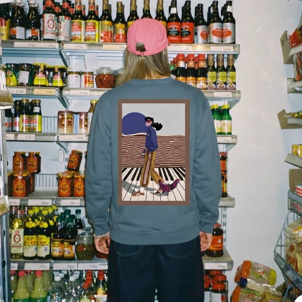 Sudadera "Ms Robinson" boxy fit