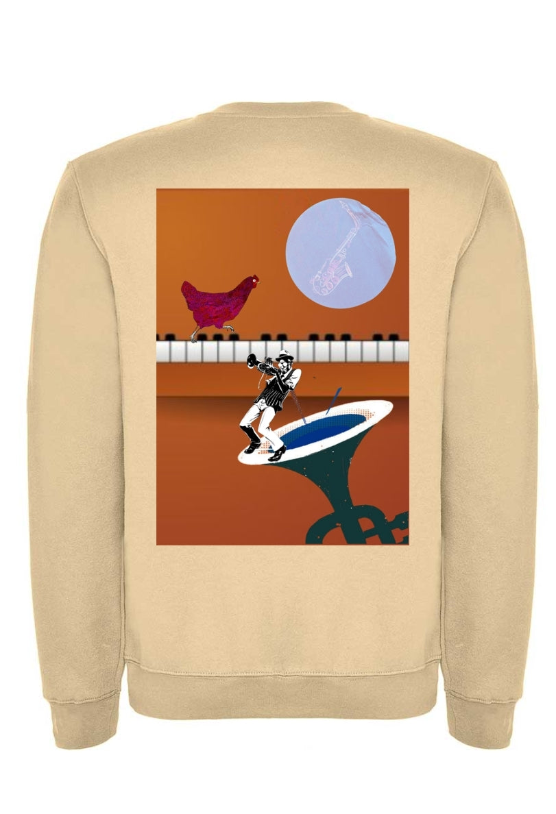 Sudadera "POULET dj" boxy fit