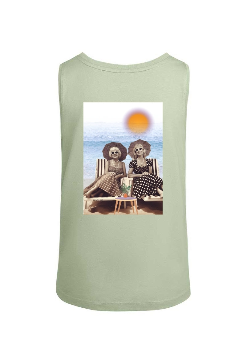 Camiseta "señoras en la playa" tirantes