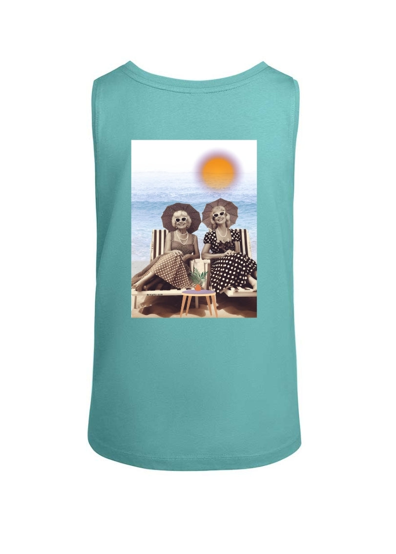Camiseta "señoras en la playa" tirantes