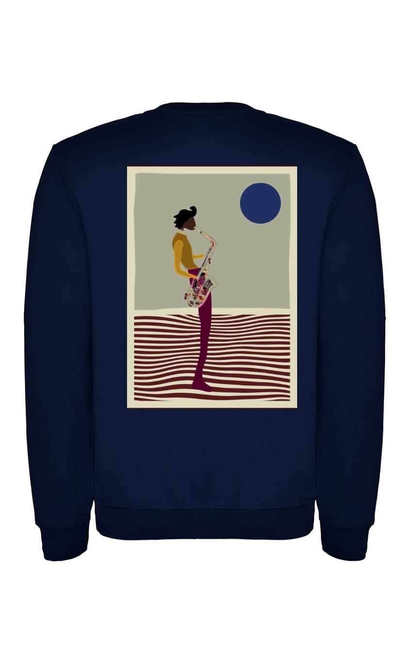 Sudadera "Saxo man" boxy fit